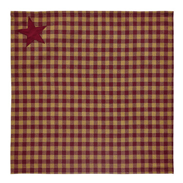 6/Set, Burgundy Star Napkins, 20